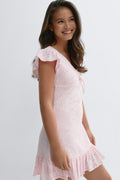 Y broderie anglais dress - Heather