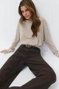 boatneck top - Heather