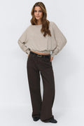 boatneck top - Heather
