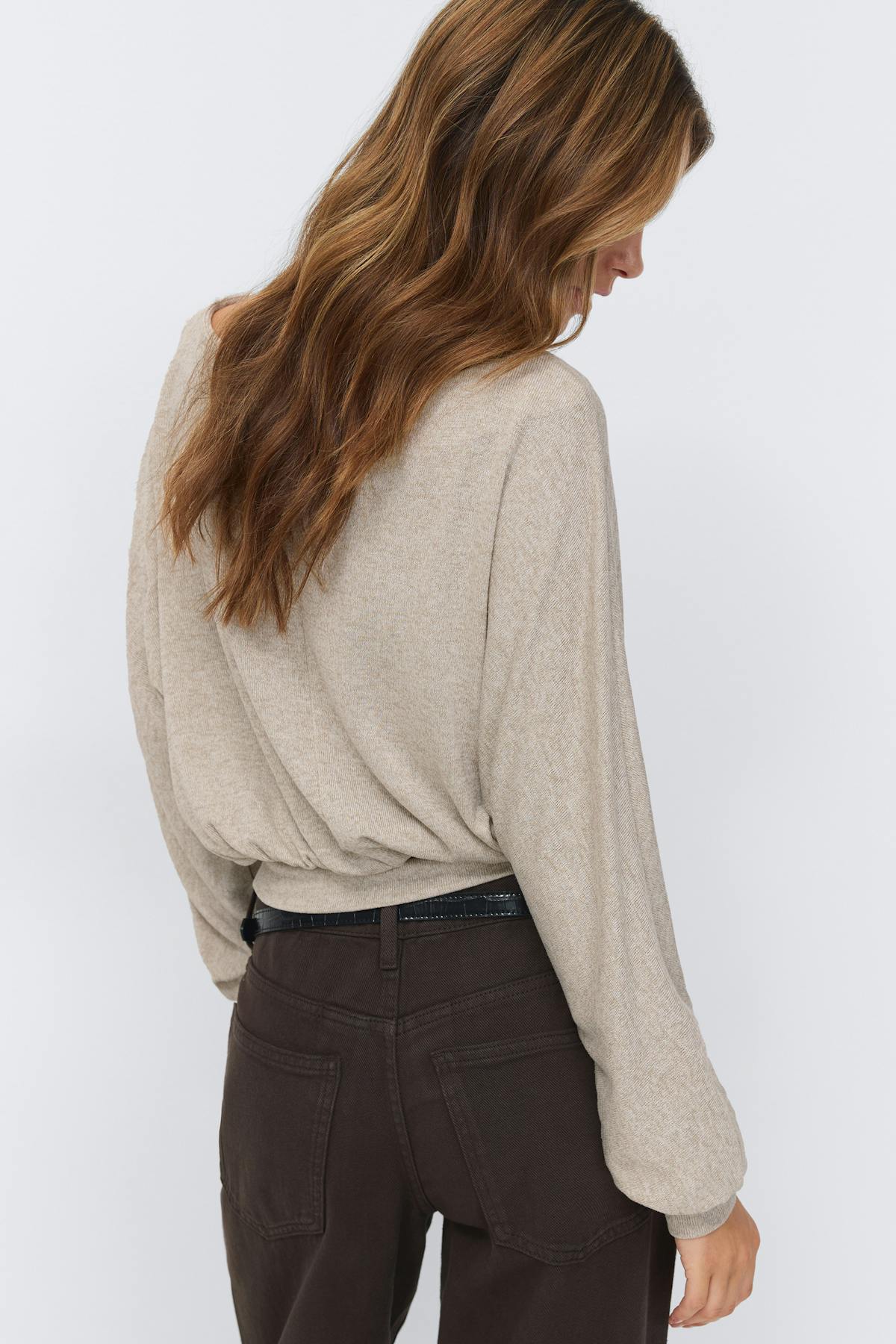 boatneck top - Heather
