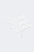 3-pack lace thong - Spring garden