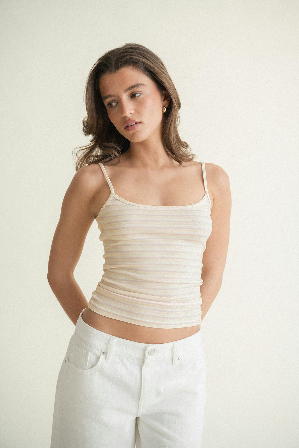 Perfect strap singlet - Blanc