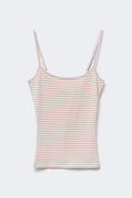 Perfect strap singlet - Pink/yellow stripe