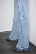 Super flare jeans - Bleu