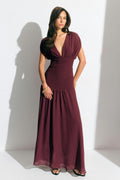 Smock maxi dress - Vert
