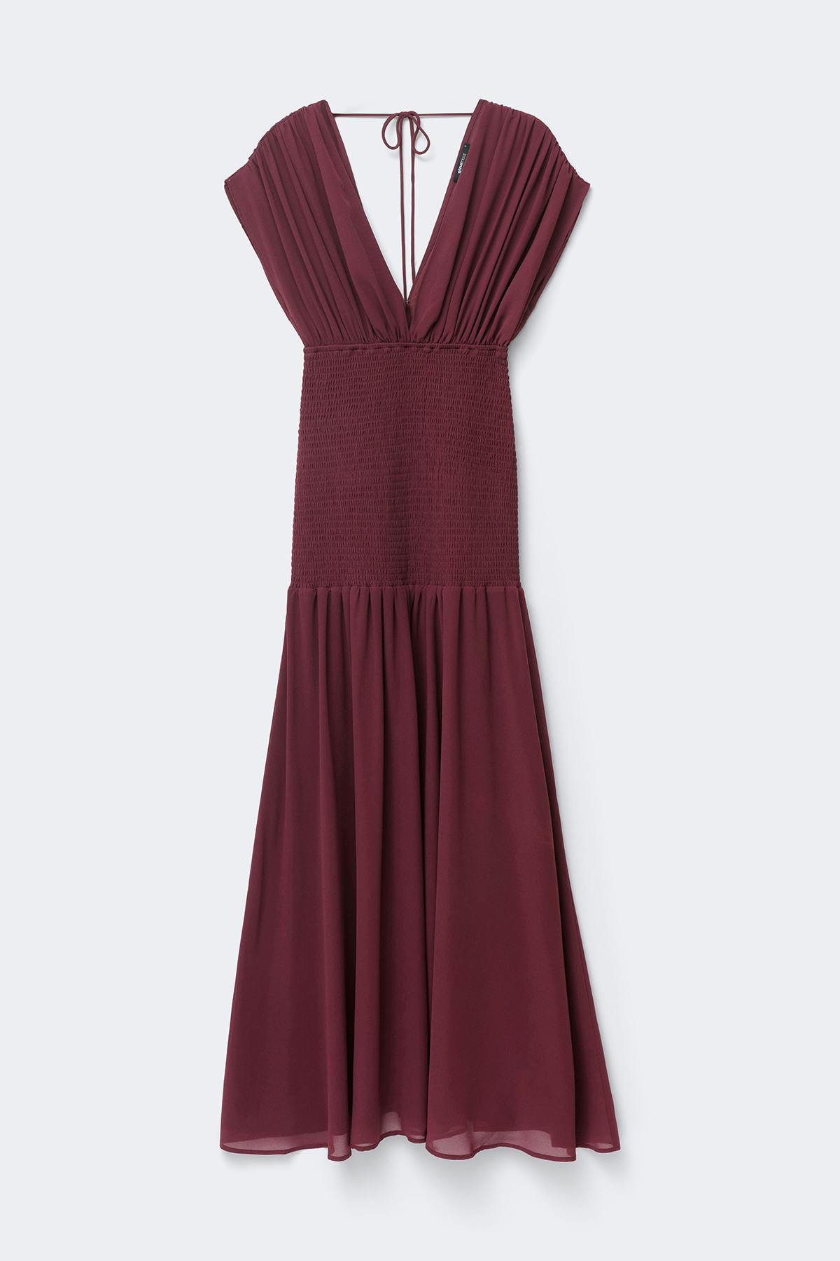 Smock maxi dress - Marron