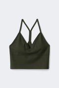 Seamless yoga top - Army green