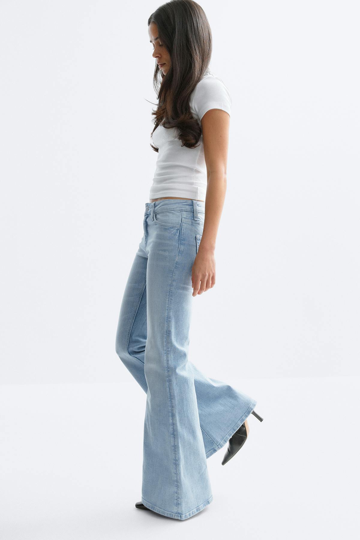 Ultra flare jeans - Rinse