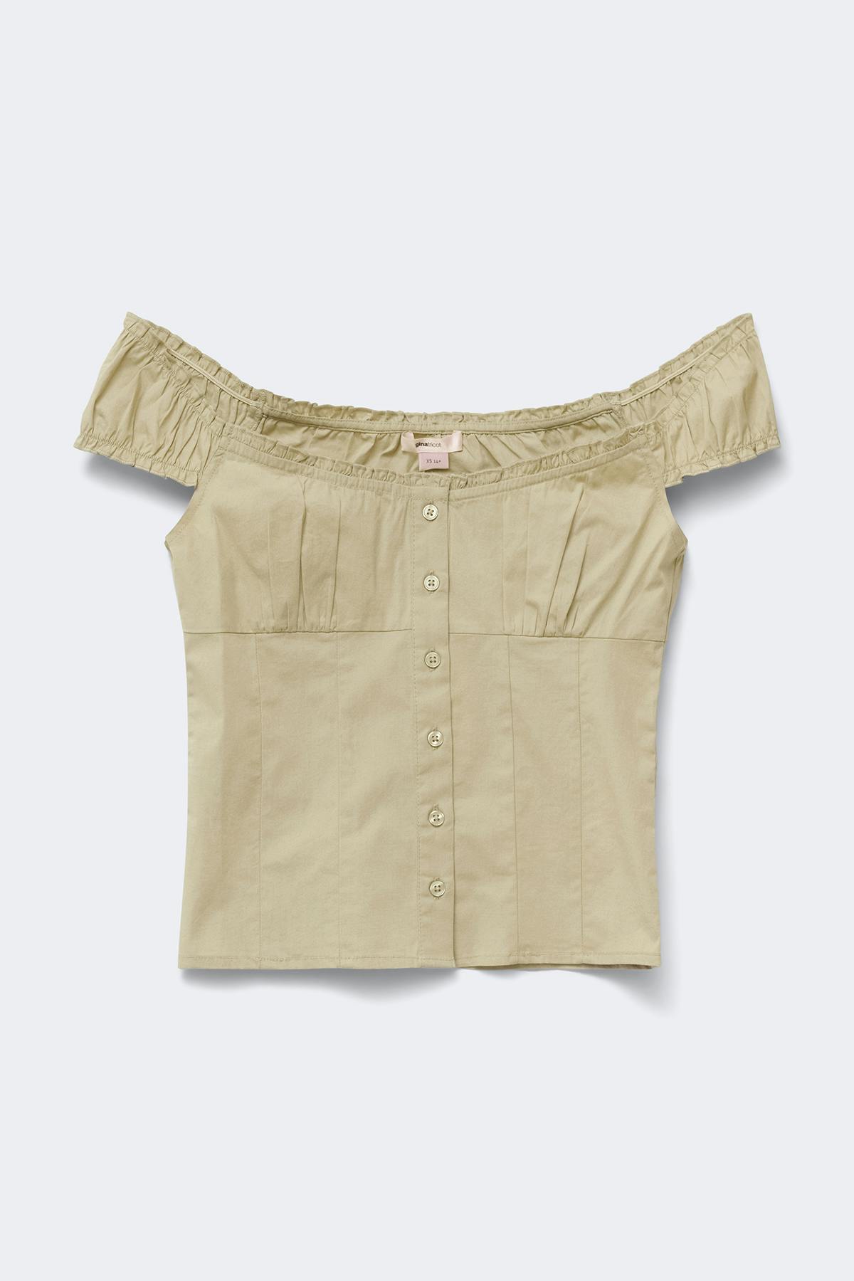 14+ frill blouse - Vert
