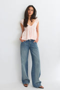Peplum top - Chocolate plum
