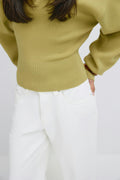 Knitted fitted sweater - Noir