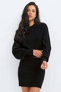 Knitted fitted sweater - Beige melange