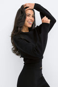 Knitted fitted sweater - Beige melange