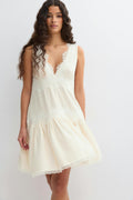 Lace mini dress - Flower aop