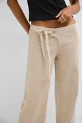 Side knot jeans - Blanc cassé