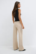 Side knot jeans - Blanc cassé