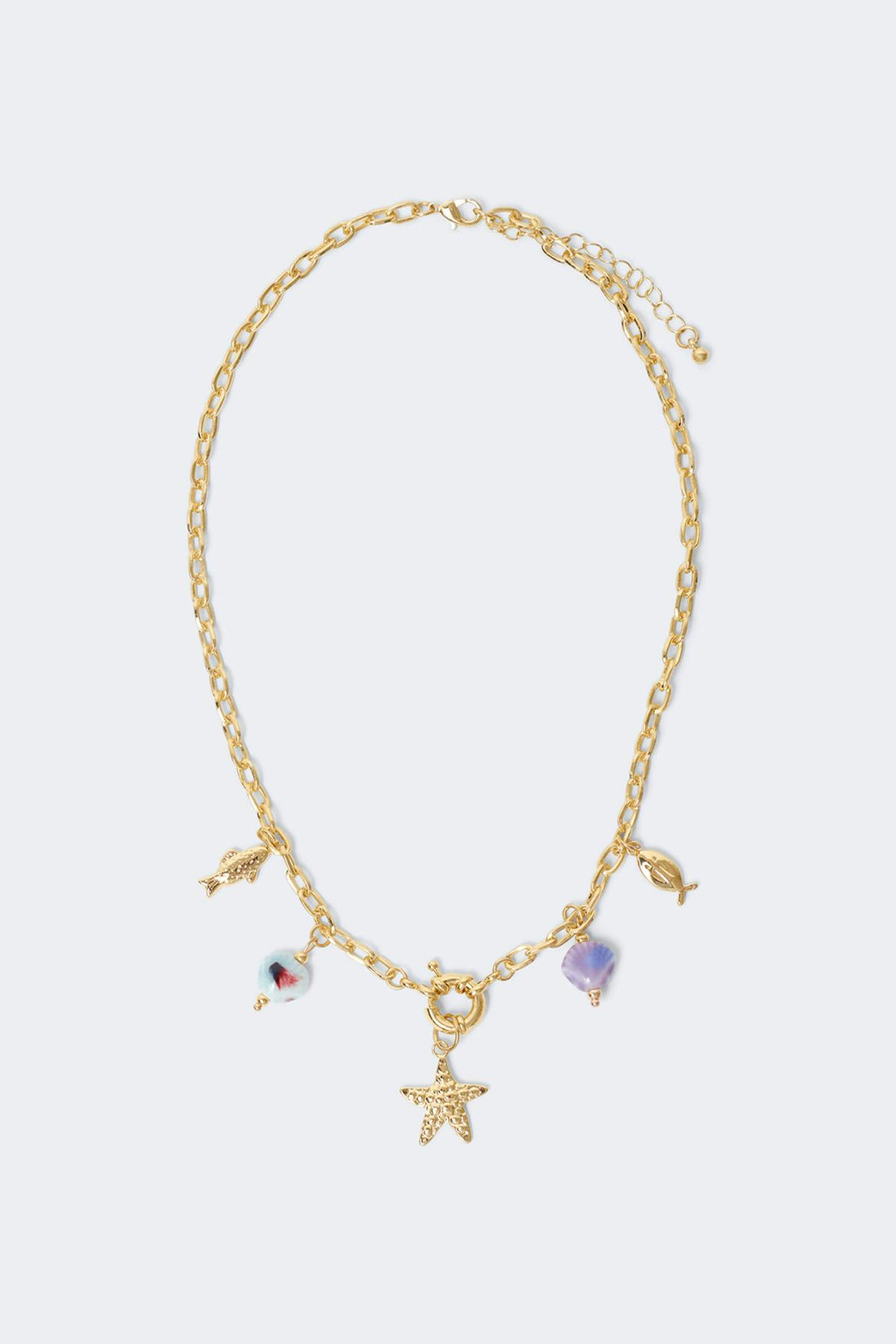 14+ beach necklace - Doré