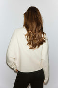 Knitted zip jacket - Gardenia