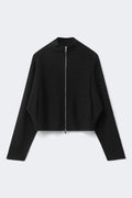 Knitted zip jacket - Noir