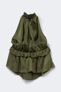 Frill top - Yellow flower