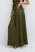 Flowy maxi skirt - Marron