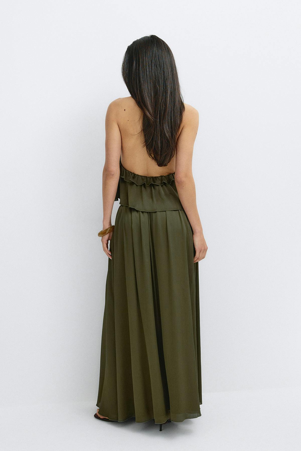 Flowy maxi skirt - Vert