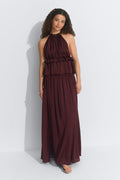 Flowy maxi skirt - Marron