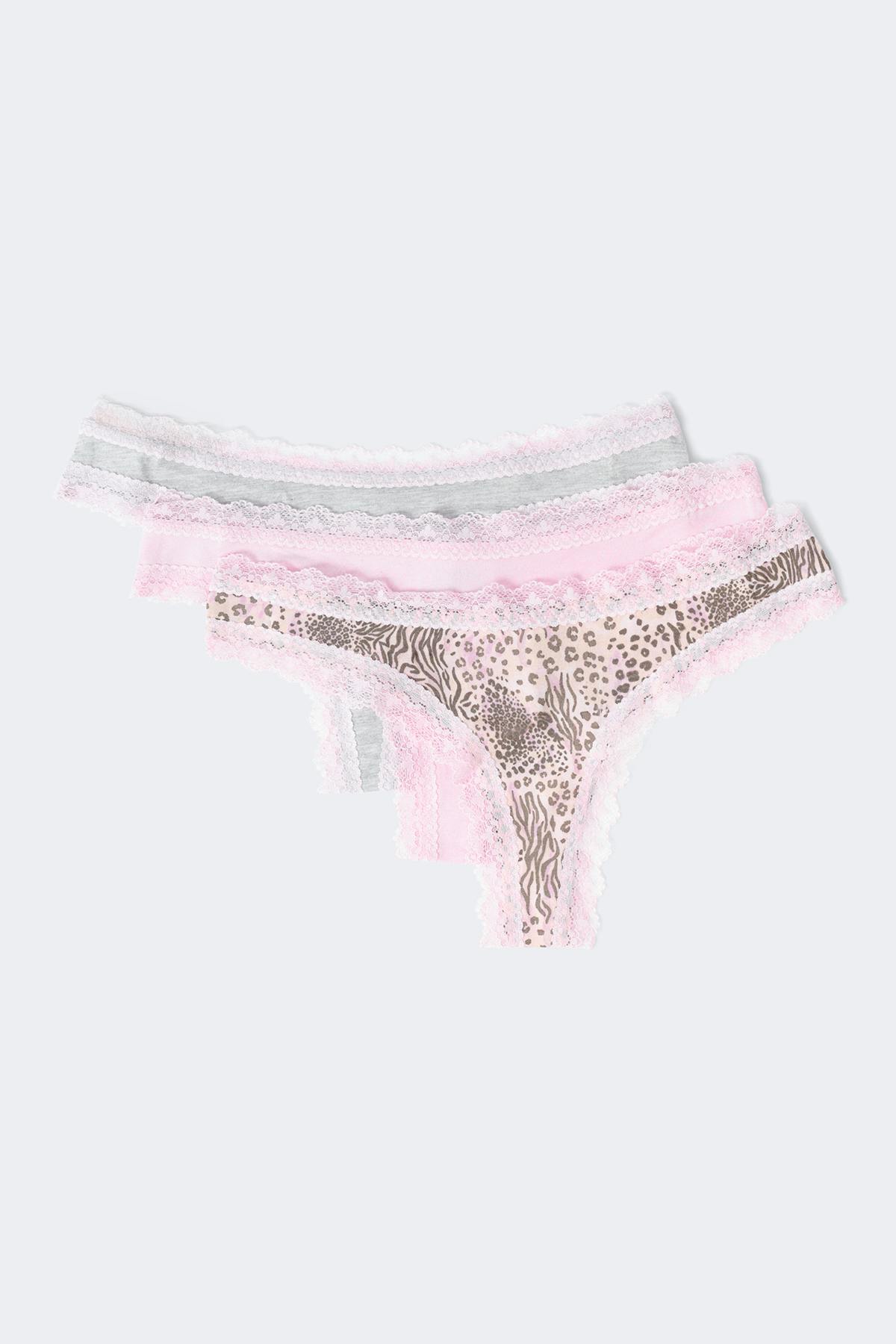 3-pack soft brazilian - Pink dream