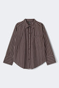 Oversized shirt - Pink/burgundy