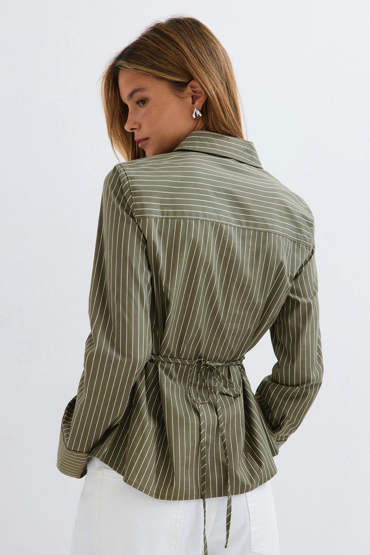 Shaped shirt - Pink check
