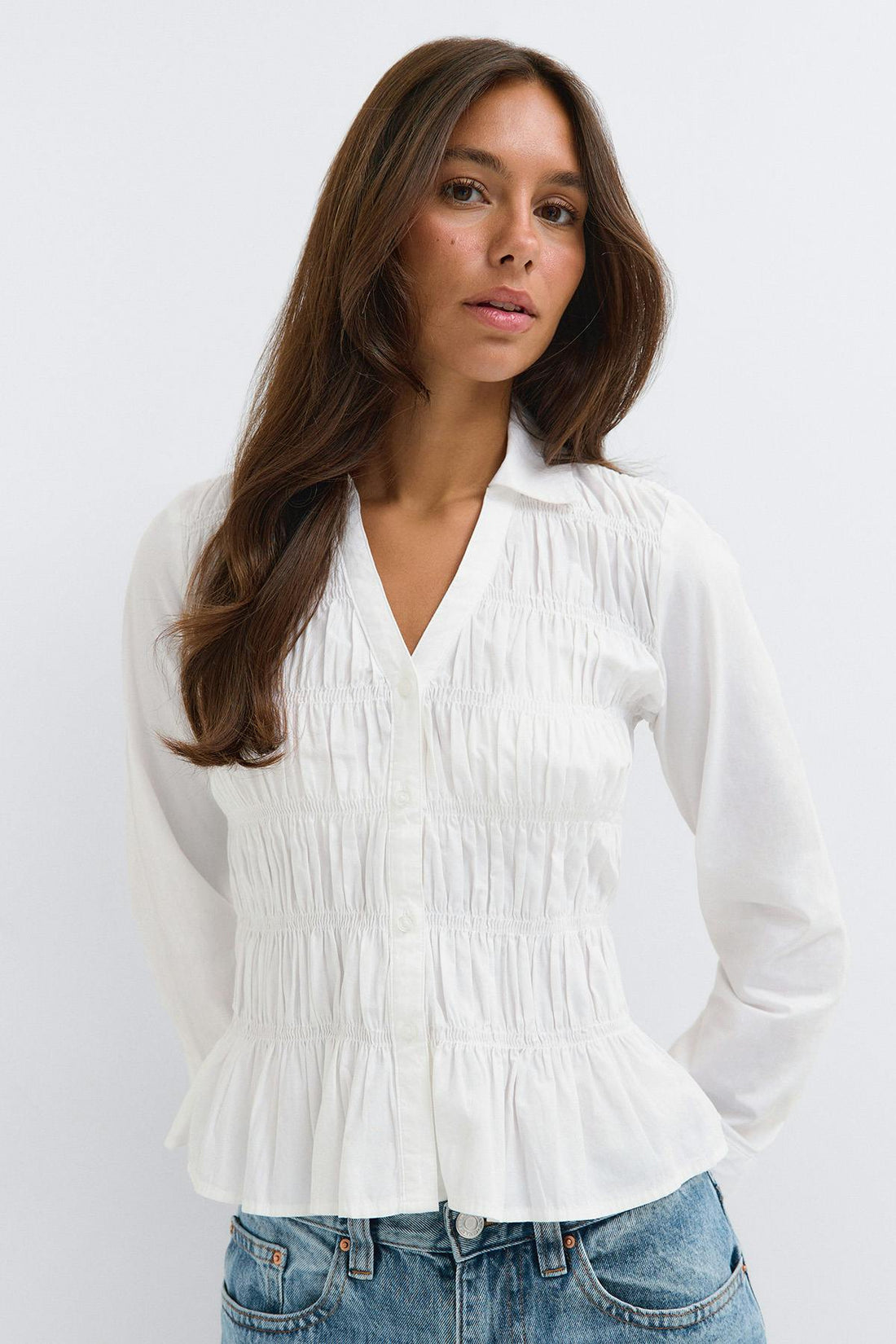 Smock shirt - Blanc