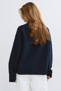 Knitted turtleneck sweater - Bordeaux foncé