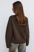 Knitted turtleneck sweater - Gardenia