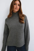 Knitted turtleneck sweater - Noir