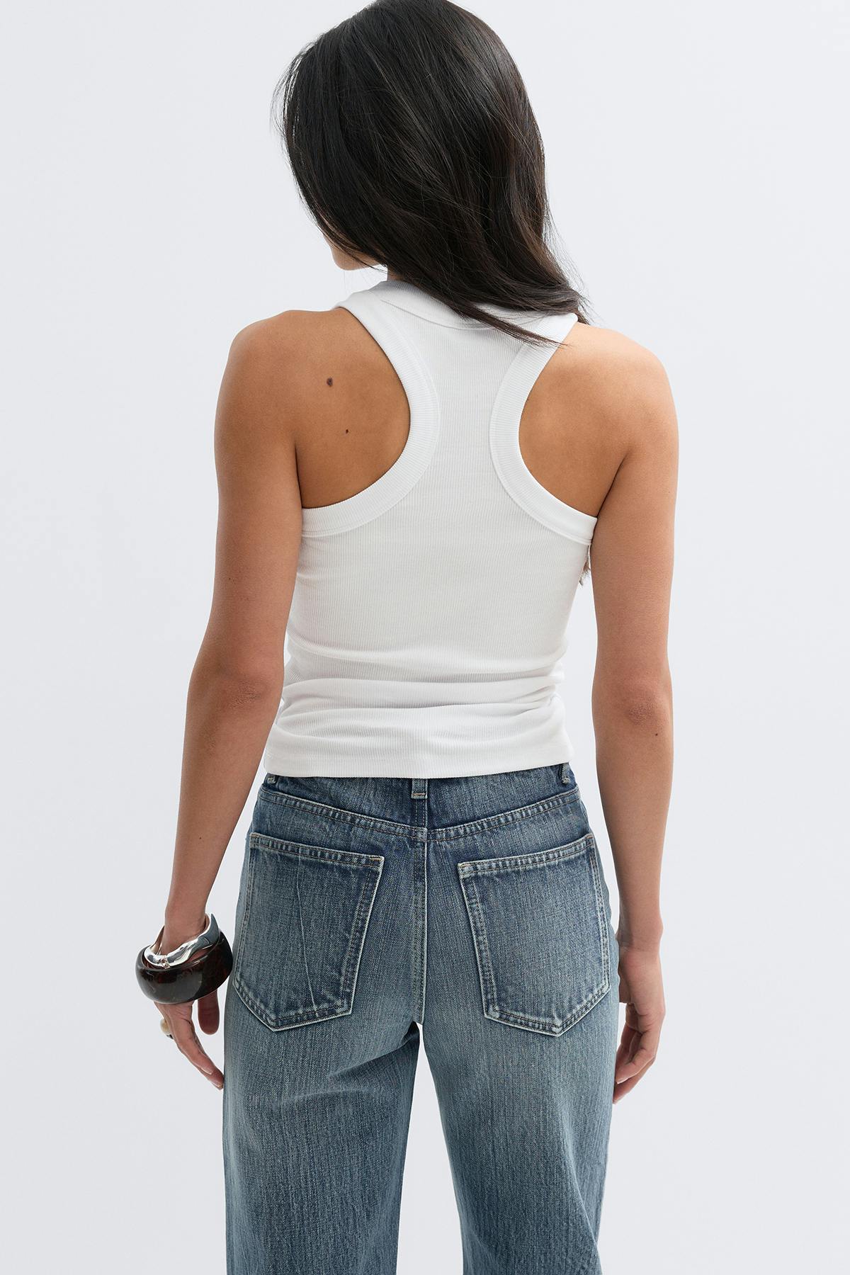Racerback tank - Blanc