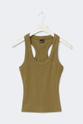Racerback tank - Cedar ditsy aop