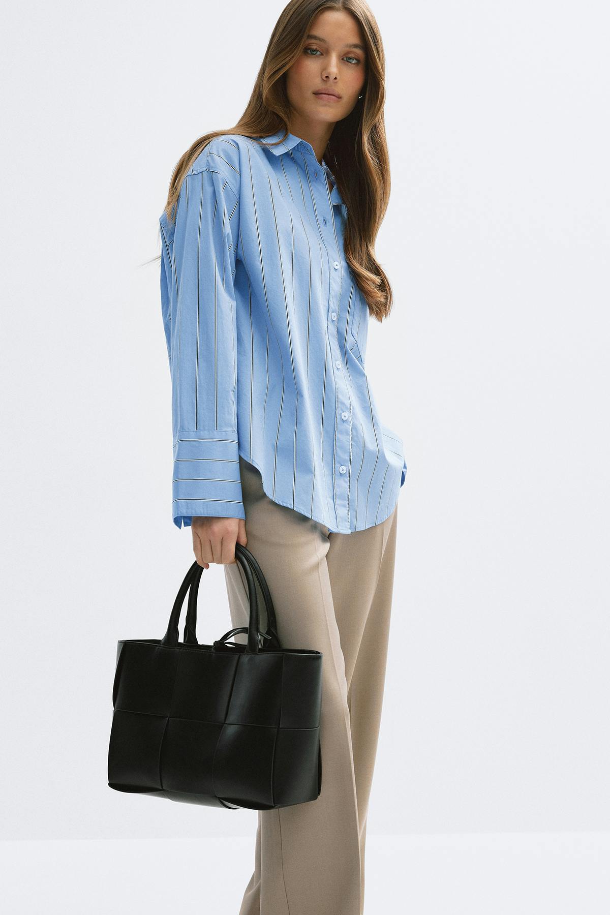 Braided tote bag