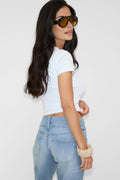 Loose flare jeans - Dk rinse