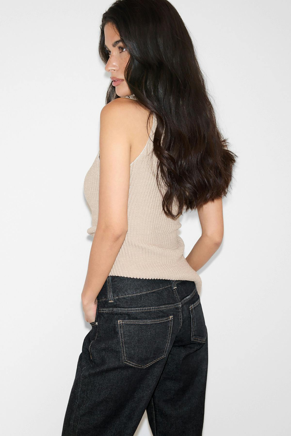 Loose flare jeans - Dk rinse