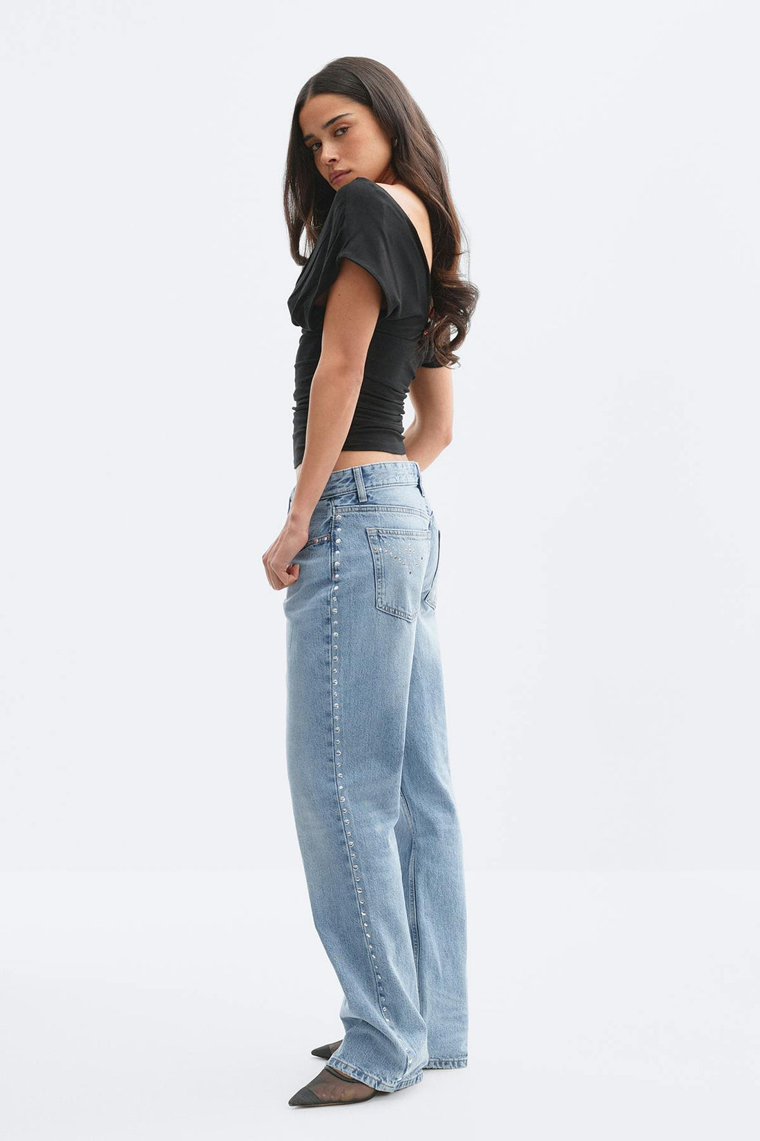 Rivet rebel jeans - Bleu