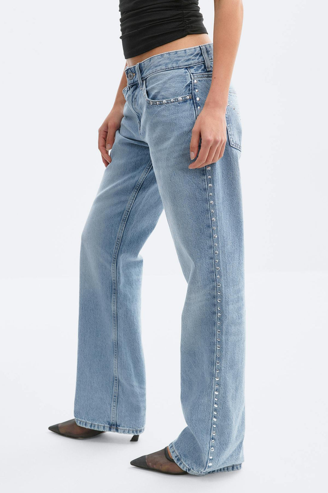 Rivet rebel jeans - Bleu