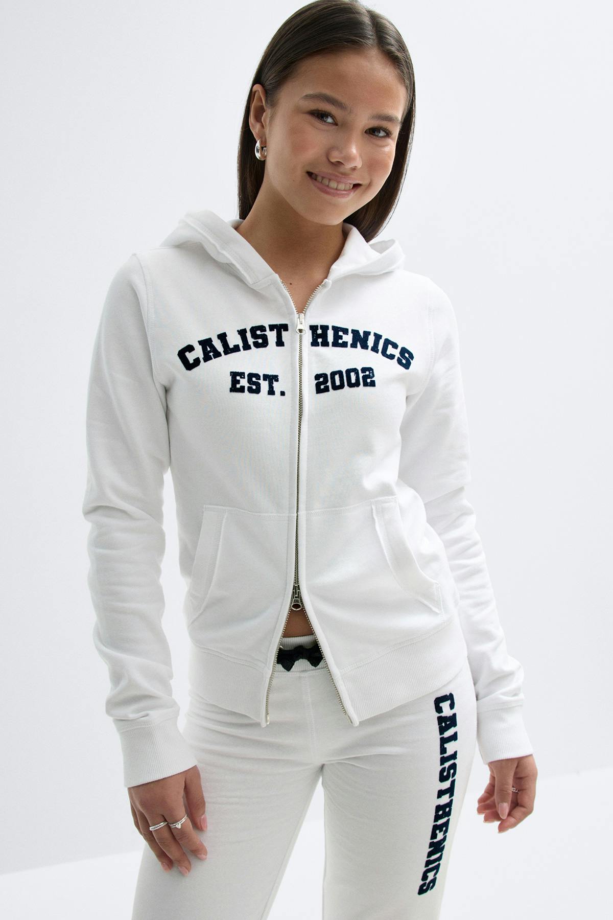 Y y2k 2 way zip hoodie - Shrinking violet