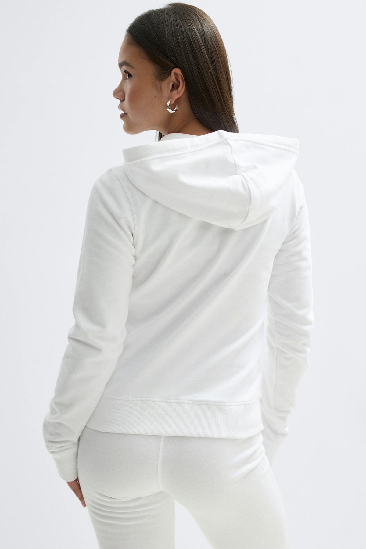 Y y2k 2 way zip hoodie - Shrinking violet