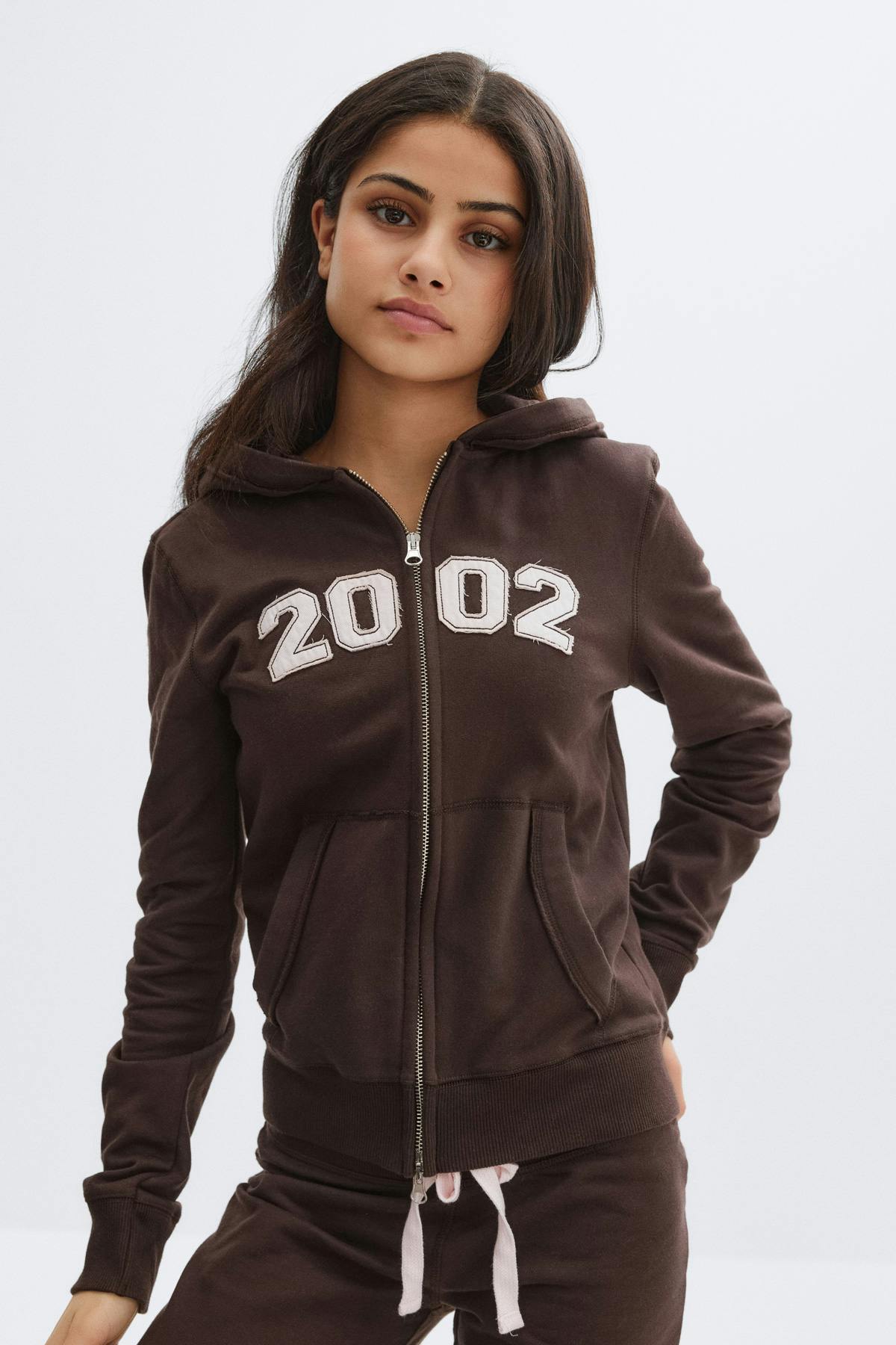 Y y2k 2 way zip hoodie - Mole