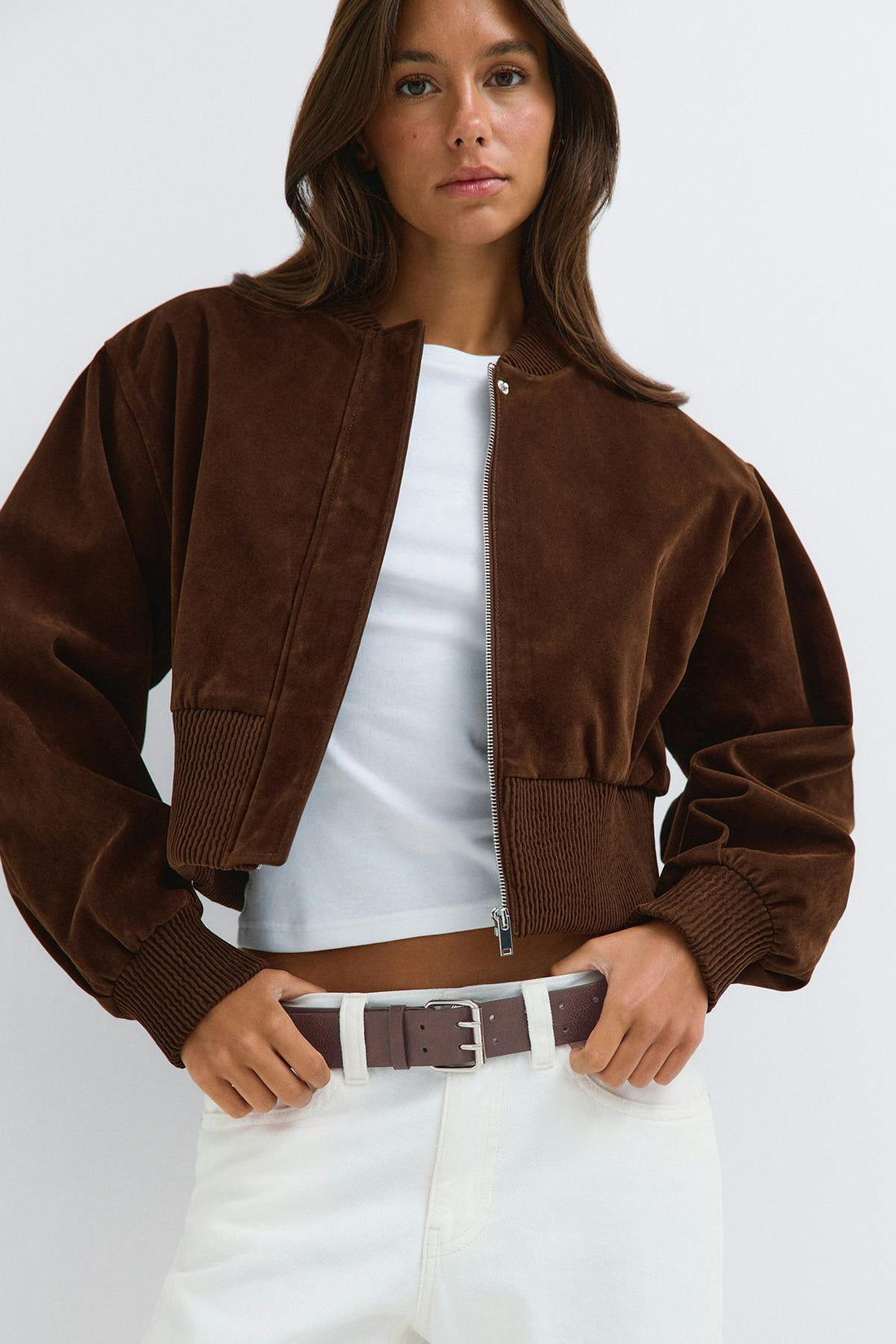 Double hip belt - Marron