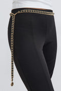 Chain belt - Black/gold