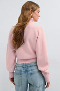 Knitted turtleneck sweater - Bordeaux foncé