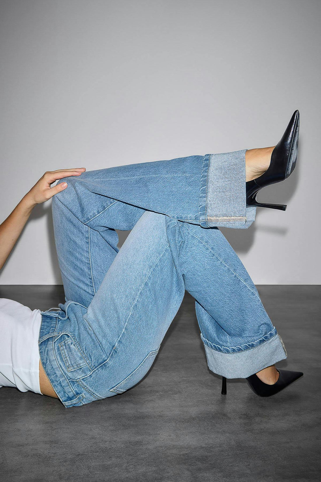 Lowkey tailored jeans - Mid blue