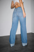 Lowkey tailored jeans - Mid blue