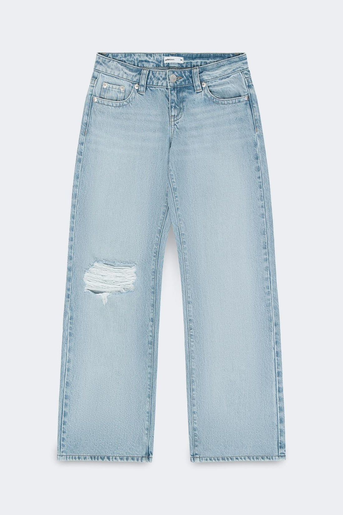 Rebel low wide tall jeans - Bleu clair